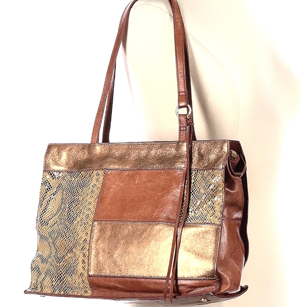 Hobo The Original Python Mixed Panel Leathers Sho… - image 1